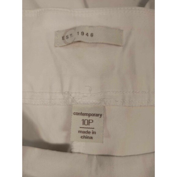 EST 1946 Capris Womens 10p Petite White - Picture 3 of 3
